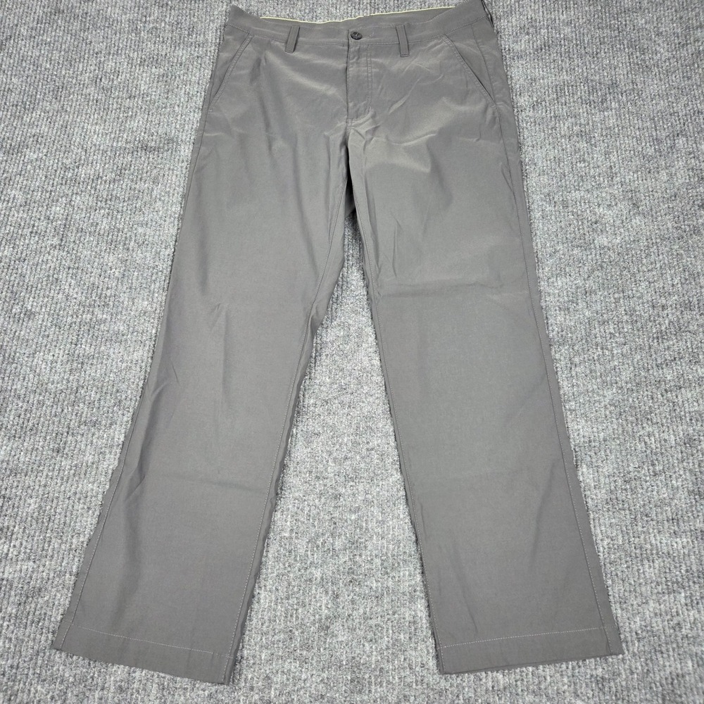 Eddie Bauer‎ Mens Horizon Guide Chino Pants Gray Nylon Stretch 34x30